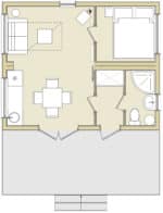 Норвежский Дом 33 м² Modum 1-й Этаж