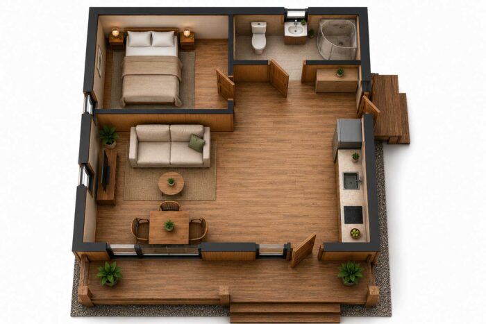 Карелия 42 м² Barn 1-й Этаж