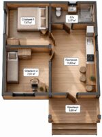 Карелия 36 м² Classic 1-й Этаж