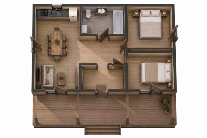 Скандинавия 70 м² Nord