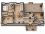 Карелия 67 м² Сауна